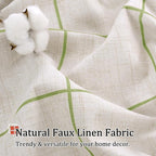 Lajode Sage Green Plaid Patterned Curtains Thermal Insulated - Image 5