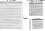 YIIBAII Mini Blinds Suitable for 47.5" W x 64" H Windows 1" Aluminum Horizontal - Image 6