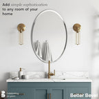 Better Bevel Frameless Oval Mirror - Image 2