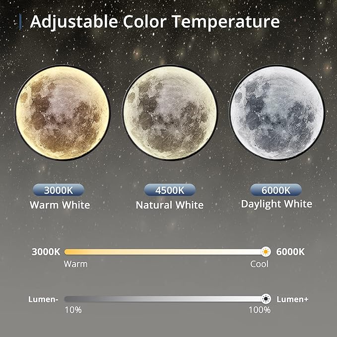 Dimmable Moon Wall Light 19.6 inch Wall Lights - Image 3