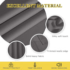 NICETOWN Grey Blackout Curtain & Drape - Image 4