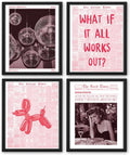 NaZaUK Trendy Preppy Retro Y2K Room Decor, Sufeasdf 70s Disco Ball Newspaper by Unknown