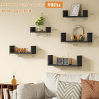 SRIWATANA Floating Shelves for Wall, Wall Shelves for Bathroom, Living Room - Image 6