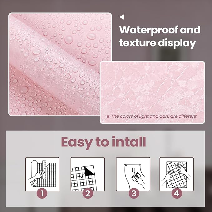 Abyssaly Pink Peel and Stick Wallpaper - Image 4