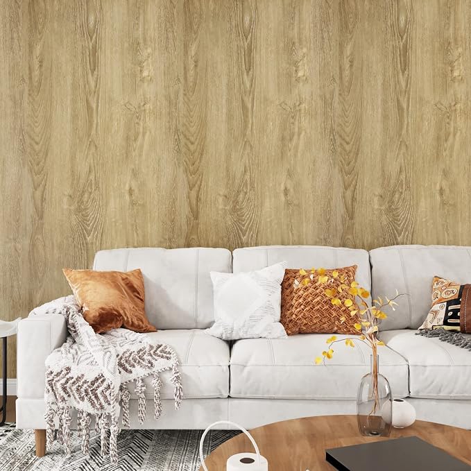 WESTICK 394"x15.8" Brown Wood Contact Paper Peel and Stick Countertops - Image 7