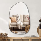 PERFNIQUE Irregular Wall Mirror Asymmetrical Mirror, Decorative Modern Wall by PERFNIQUE