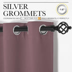 NICETOWN Dry Rose Blackout Curtains - Image 3