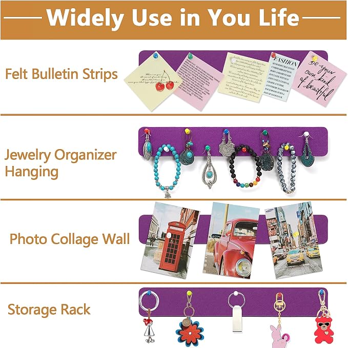 Felt Pin Board Bar Strips Bulletin Board - Image 2