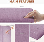 IFNOW Upholstered Wall Mounted Headboard, 3D Soundproof Wall Panels Peel and - Image 2