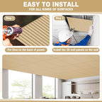 Nuanchu 18 Pack 4x2 FT 3D Slat Wall Panels Large PVC Fluted Panel Decorative - Image 5