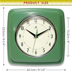 Infinity Instruments Square Silent Retro 9 inch Mid Century Modern Kitchen - Image 4