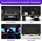 2 Pack Sound Proof Foam Panels for Walls, High Density Egg Crate Sound - Image 5