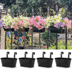 OGIMA 8pcs Hanging Planters Flower Pots, Metal Iron Wall Planter Indoor/Outdoor - Image 6