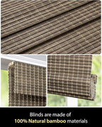 UNISHADES Cordless Bamboo Roman Shades - Image 4