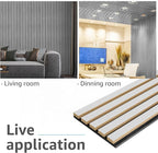 Art3d 107" x 8" Wall Panel 3D Fluted - Image 4
