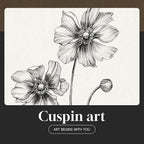 Framed Black and White Floral Wall Art - Image 7