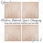SnugLife 2 Pcs Wood Mountain Wall Art - Image 2