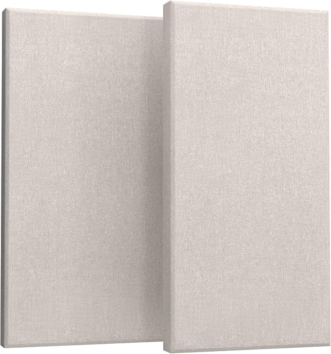 UMIACOUSTICS 2 PCS Acoustic Panel, 47.2" x 23.6" x 2" Fiberglass Sound Proof by UMIACOUSTIC