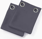 LEMOMO Grey Thermal Blackout Curtains/42 x 63 Inch/Set of 2 Panels Room - Image 9