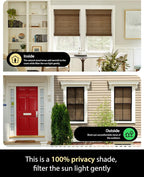 UNISHADES Cordless Bamboo Roman Shades - Image 2