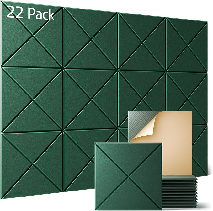 Sonicism 22 Pack X-Lined Acoustic Panels by Sonicism