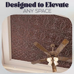 Art3d 12-Pack PVC Drop Ceiling Tiles, 2ft x 2ft, Floral Rose Copper - Image 5