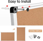 Cork Board Bulletin Board 36 x 48, Foldable Office Board - Image 7