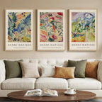 Large Framed Matisse Wall Art for Living room, Retro Vintage Matisse Famous by Cuspin