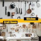 Spampur Peg Board, 4 Pack Metal Pegboard Panels - Image 9