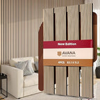 Avana Acoustic Wood Wall Panels – 93.2x11.25 Inch Panels – Fits 94x12 Layout – by AvanaHome