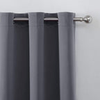 LEMOMO Grey Thermal Blackout Curtains/52 x 72 Inch/Set of 2 Panels Room - Image 7