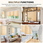 Bamboo Roller Blinds Shades, Outdoor Bamboo Roll Up, Vertical Lifting, - Image 8