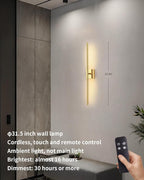 KDG Cordless Wall Sconces Set of 2, Wireless 5200mAh Rechargeable Battery - Image 2