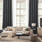 NICETOWN Grey Velvet Blackout Curtains 108 inches Long - Image 6