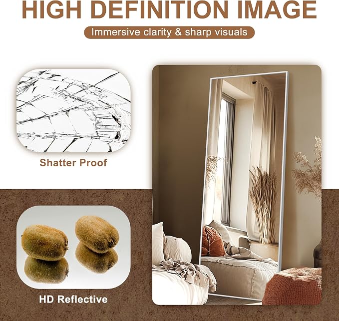 Delma Full Length Mirror, Large Floor Mirror - Image 4