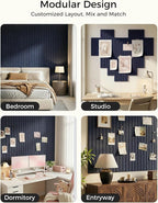 Aothia 12-Pack Felt Bulletin Board Tiles 48"x36", Modular Pin Board - Image 4