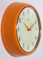 Infinity Instruments LTD. Retro 9 inch Silent Sweep Non-Ticking Mid Century - Image 2