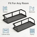PUSDON 2-Pack 16.5" Extra Long Slim Hollowout Shower Caddy, Wall Mount Spice - Image 7