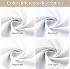 RYB HOME White Curtains 80 inches Long, Thermal Insulating Large Window Curtains - Image 2