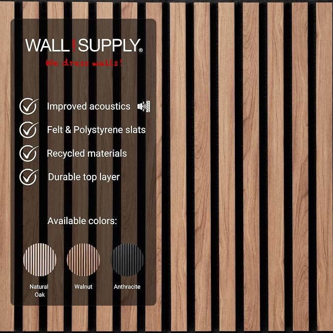 Wall!Supply 3D Soundproof Wall Panels – Acoustic Walnut Finish – EPS Foam - Image 4