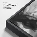 Large Framed Black and White Abstract Wall Art - Image 5
