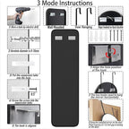 SCWF-GZ 47x14 Mirror Rectangle Full Body Length Door Hanging Wall Mounted Metal - Image 5