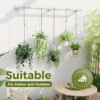 Bamworld Window Plant Hanger Indoor 63in Hanging Planters - Image 6