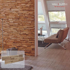 Wall!Supply 3D Wall Panels – Reclaimed Modern Asian Teak Wood – Home Decor - Image 2