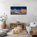 Las Vegas Skyline Wall Art American Cityscape Wall Decor City Night View Canvas - Image 3