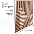 SnugLife 2 Pcs Wood Mountain Wall Art - Image 3
