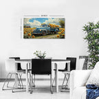 Sunflower Pictures Wall Decor Farmhouse Barn Truck Wall Art Sunflower Field - Image 5