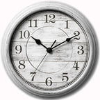 Wall Clock, 9 Inch Silent Wall Clocks Battery Operated, Decorative Clocks by HYLANDA