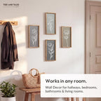 3D Wooden Floral Bathroom Wall Decor Lightweight, Ready-to-Hang Framed Wall Art - Image 9