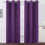 LEMOMO Purple Blackout Curtains 34 x 84 Inch Length/Set of 2 Curtain by Lemomo